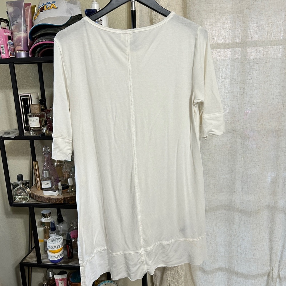 Women's Cream Short Sleeve Top